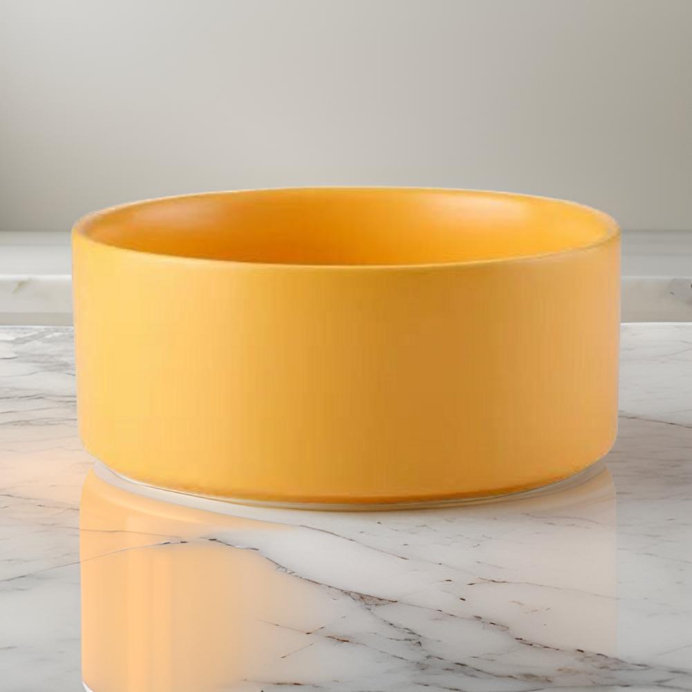 orange ceraframe bowl for cats